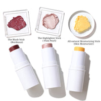 3 PCS Makeup Stick Kit: Highligher, Blush & Contour Set