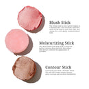 3 PCS Makeup Stick Kit: Highligher, Blush & Contour Set