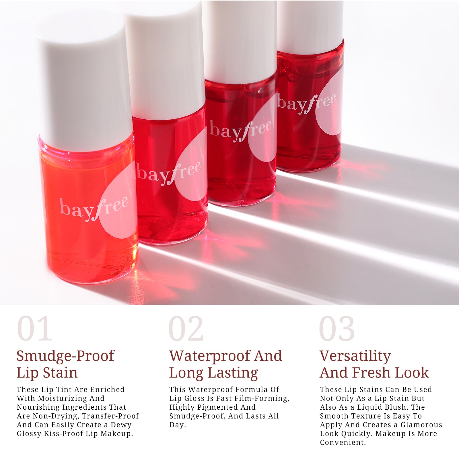 bayfree Lip Tint Stain Set Long Lasting